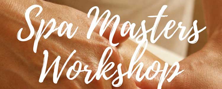 Spa Masters Workshop banner showcasing hands-on spa and massage techniques taught at Makana Esthetics Wellness Academy in Honolulu